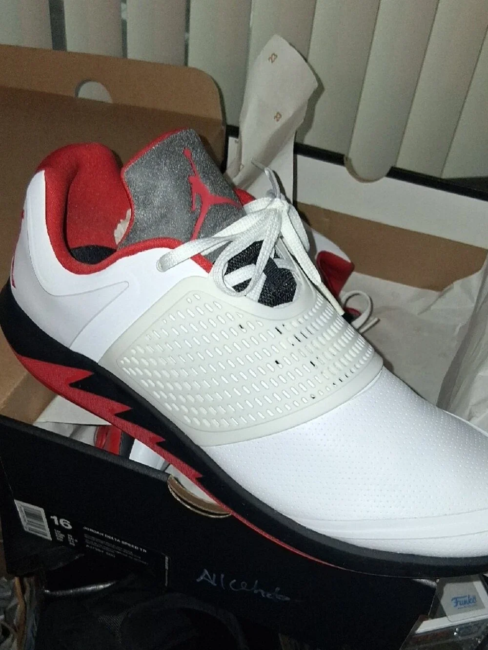 Jordan Grind 2 Colorway: White/Black-Fire Red Mens Sz 15 (Worn 1nce)